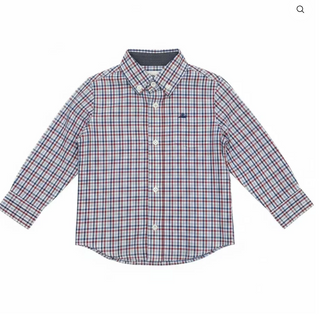 Long sleeve Navy and Maroon Dress Shirt