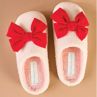 On Cloud Nine Slippers - Betty Bow Red