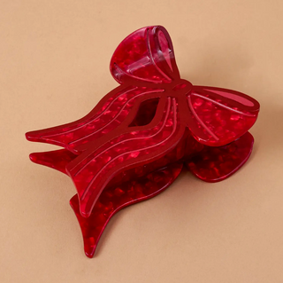 Shape Up Claw Clip - Red Bow
