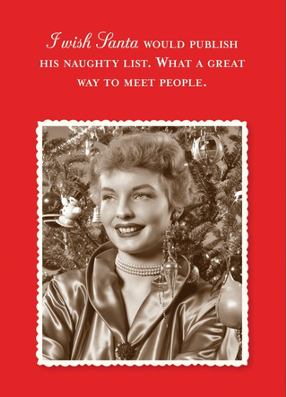 Naughty List Holiday Card