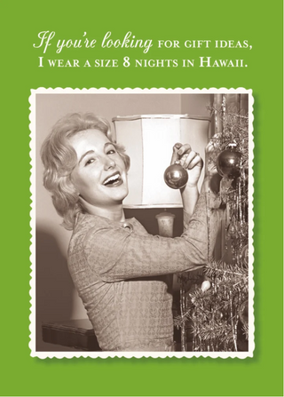 Size 8 Nights In Hawaii Holiday Card