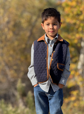 Fisher Padded Vest - Navy