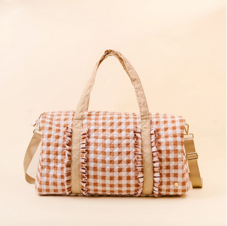 On the Go Weekender Bag - Maple Gingham