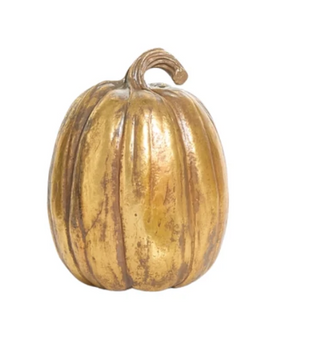 9.25" Gold Pumpkin (Assorted Styles)