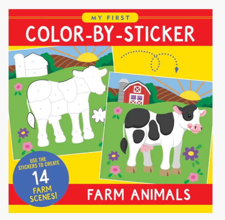 My First Color by Sticker Book-Farm Animals