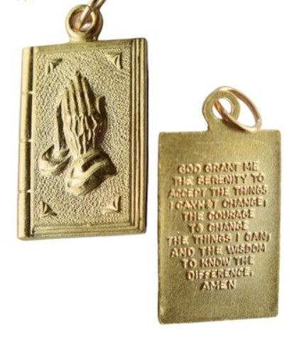 Serenity Prayer Gold Charm