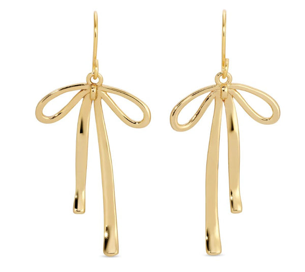 Fabulously Perfect Flowy Bow Earrings