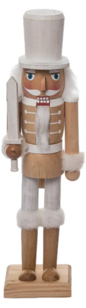 Wood White Rustic Nutcrackers 2 Styles