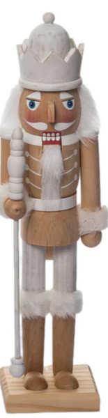 Wood White Rustic Nutcrackers 2 Styles