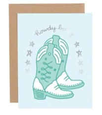 Howdy Baby! Baby Greeting Card