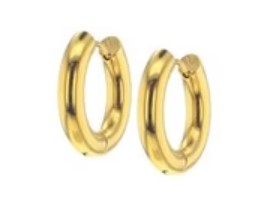 Mary Gold Waterproof Hoop Earrings