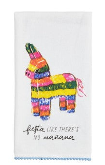 Fiesta Like its No Manana Pinata Printed Towel