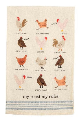 My Roost My Rules Farm Animal Towel