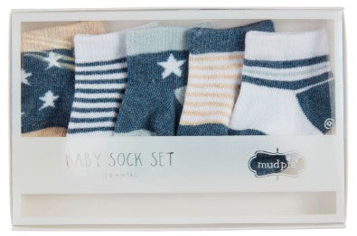 Navy Star Sock Set