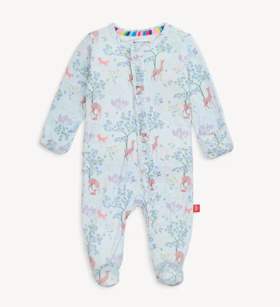 Love You Deerly Modal Magnetic Footie Sleeper