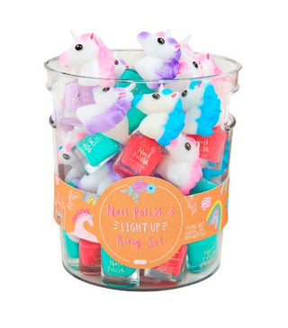 Unicorn Nail Polish & Ring Set (Assorted Colors)
