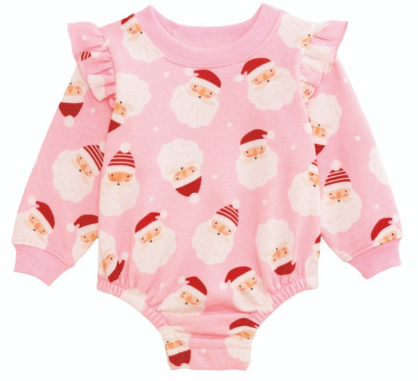 Pink Santa Sweatshirt Bubble