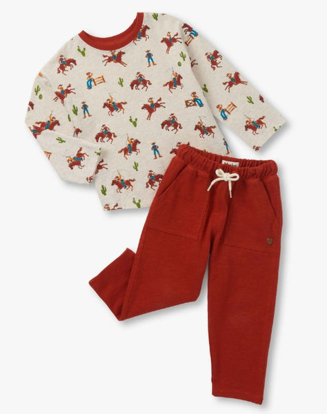 On the Ranch Graphic Tee & Pull on Pant Set