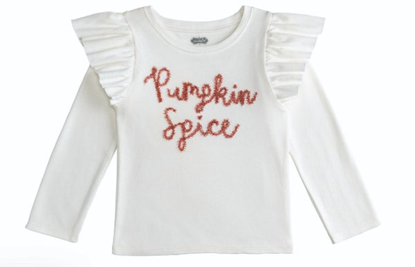 Pumpkin Spice Tinsel Tee in Ivory