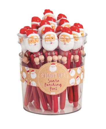 Santa Light Up Punching Pens