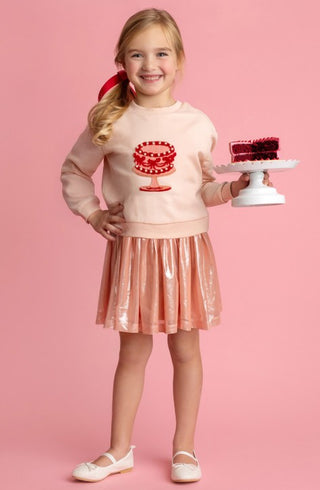 Pink Sweet Cakes Top & Skirt 2 Piece Set