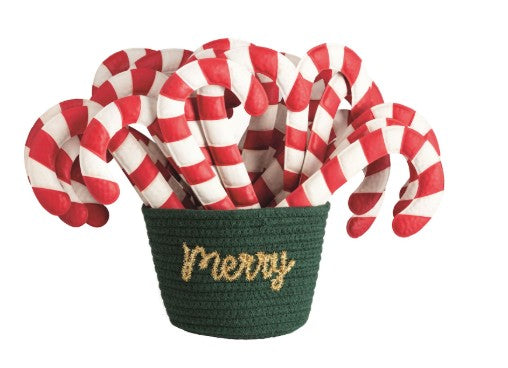 Tin Candy Cane Decoration