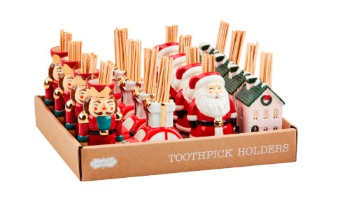Christmas Toothpick Holders (Assorted Styles)