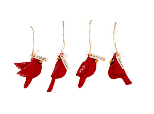 Red Cardinal Felt Ornament (Assorted Styles)