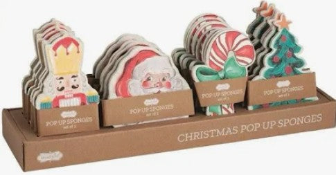 Christmas Pop Up Sponges (Assorted Styles)
