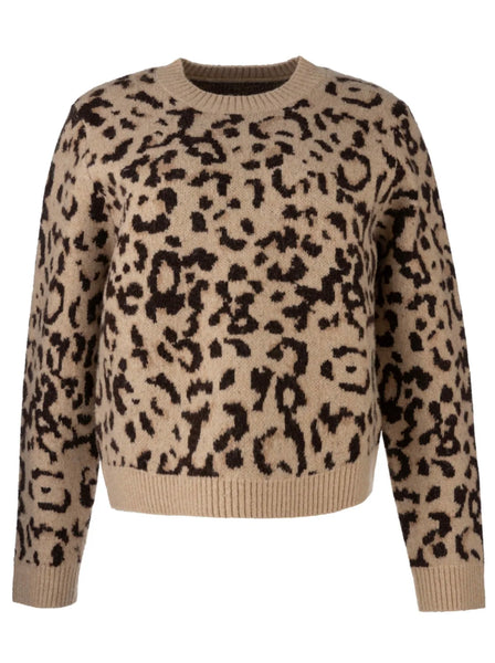 Gisela Cheeta Print Pullover Sweater