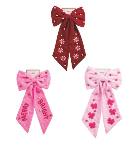 Christmas Hair Bow (Assorted Styles)