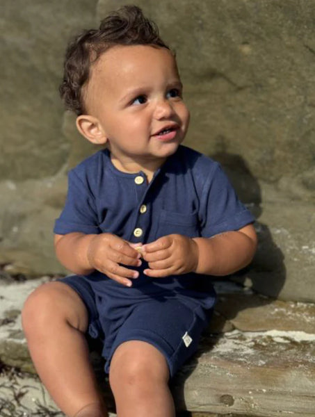 Camborne Romper in Navy