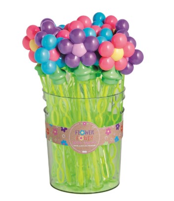 Flower Bubble Wand (Choose from 3 Colors)