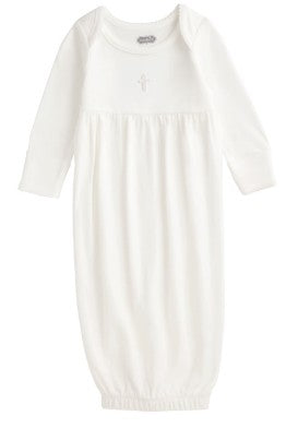 Ivory Crochet Cross Christening Gown
