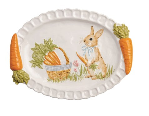 Easter Carrot Handle Platter