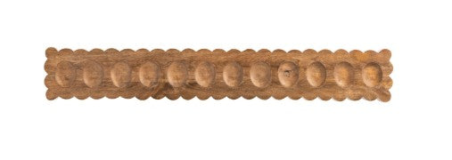 Scalloped Wood Deviled Egg Tray