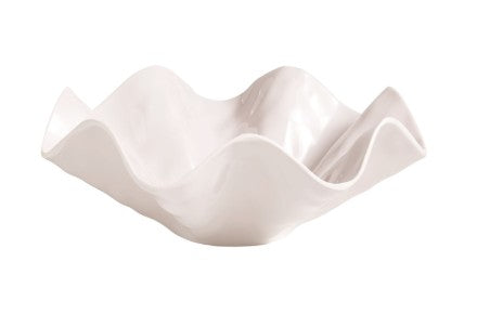 Ruffled Melamine Serving Bowl