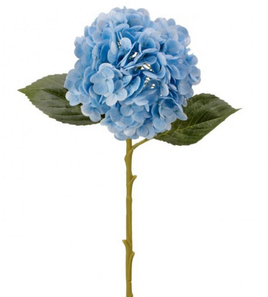 18.5" Real Touch Hydrangea Stem (Cream or Light Blue)