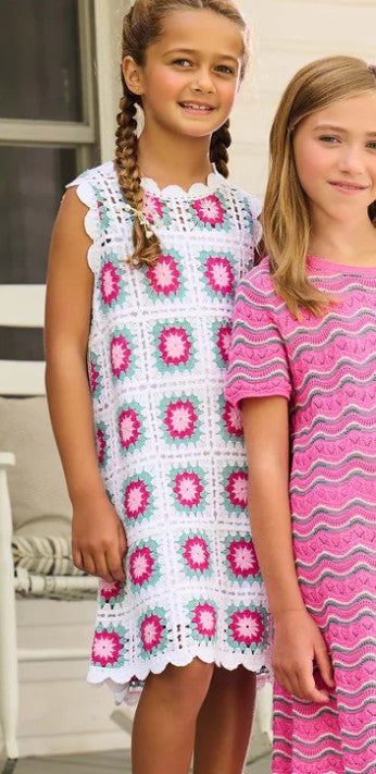 Blue Radiance Sleeveless Crochet Dress