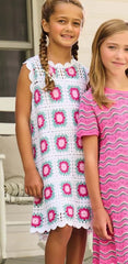 Blue Radiance Sleeveless Crochet Dress