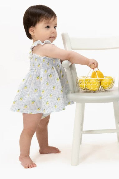 Lovely Lemons Smocked Top & Bloomer