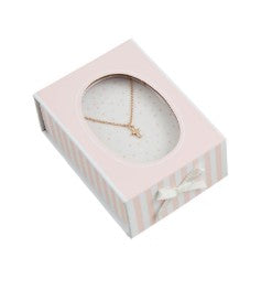 Boxed Cross Necklace (Gold or Silver)