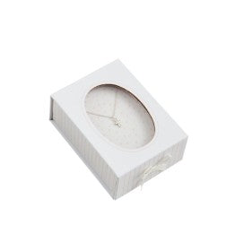 Boxed Cross Necklace (Gold or Silver)