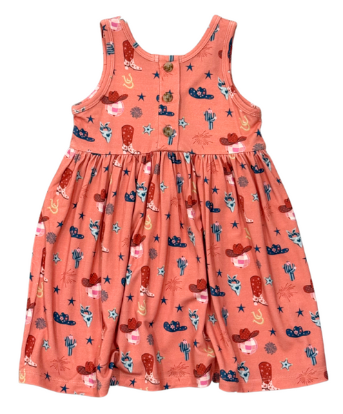 American Cowgirl Henley Tank Dress