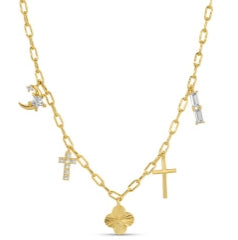 Gold Charm Necklace
