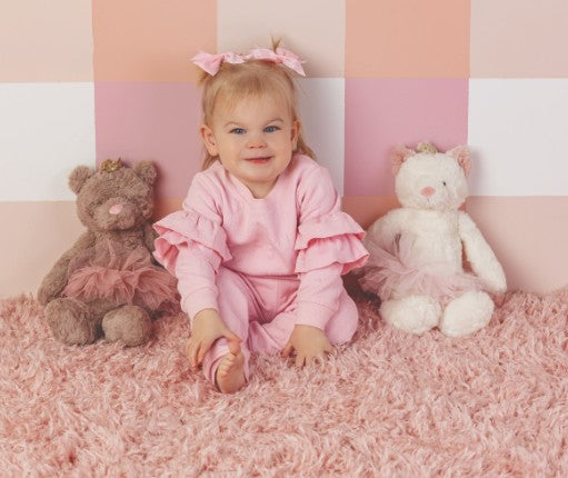 Quilted Bow Jogger Set