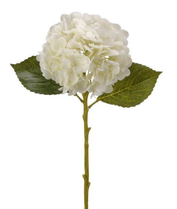18.5" Real Touch Hydrangea Stem (Cream or Light Blue)