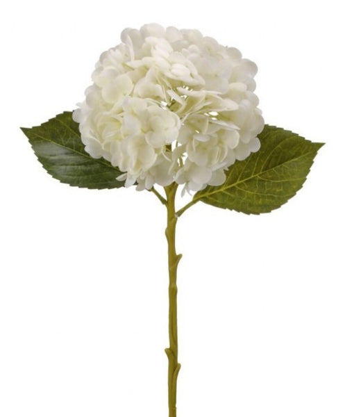 18.5" Real Touch Hydrangea Stem (Cream or Light Blue)
