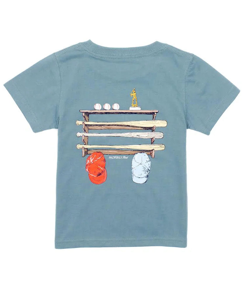 Bat Rack in Steel Blue Graphic Tee
