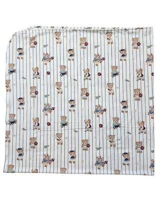 Mixed Sports Bears Swaddle Blanket